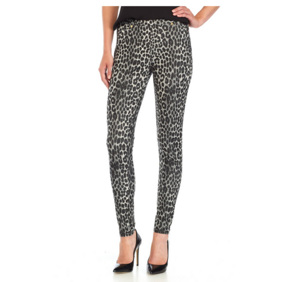 Leopard Print Stretch Denim Izzy Skinny Jeans - Picture 9 of 12